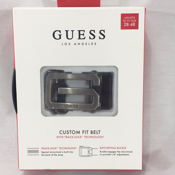 Guess Other - NWT Guess Black & Silver Leather Custom Fit Belt
